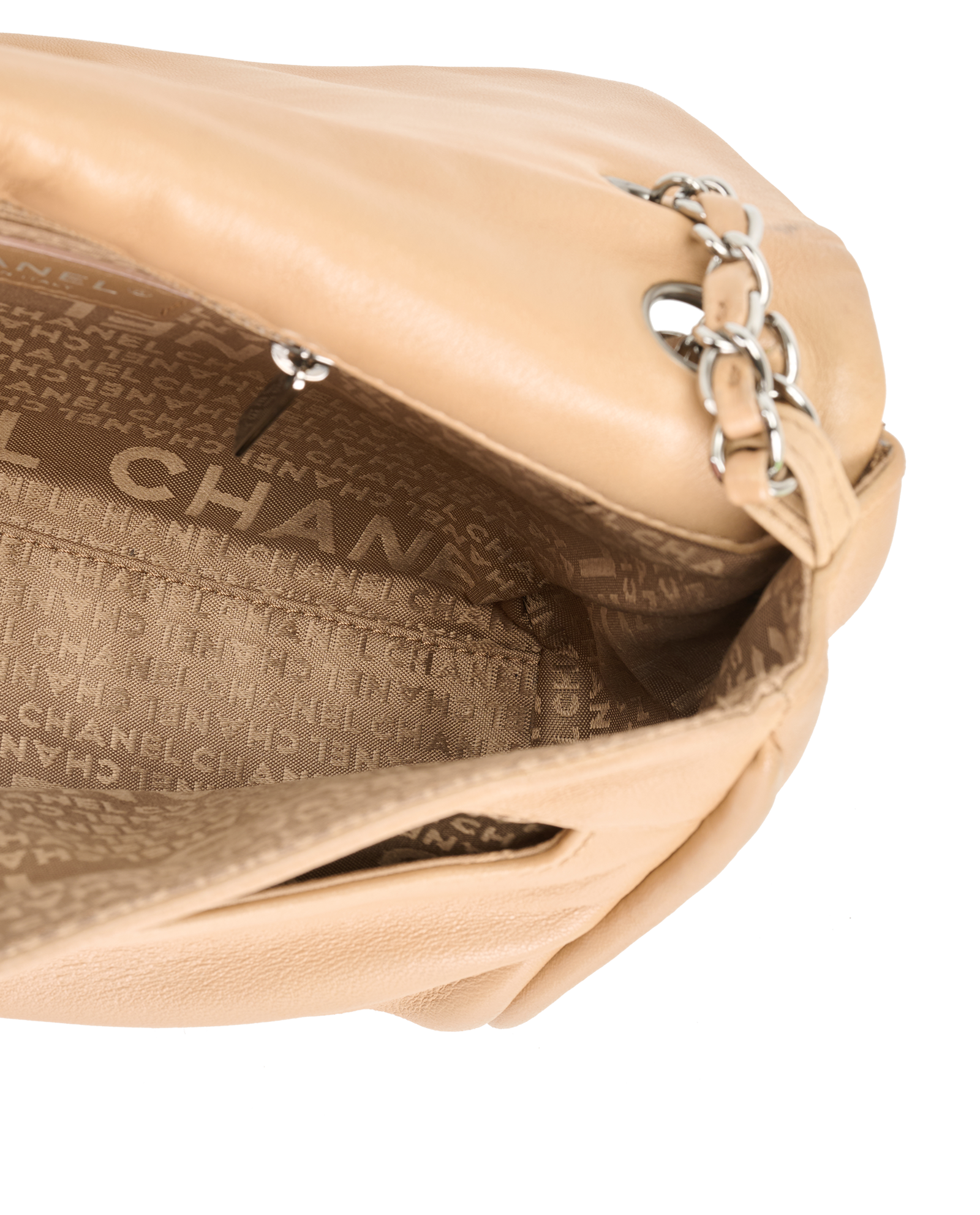 Matelasse Shoulder Bag, &pound;1,600, Handbags, Tan, Leather, Other view